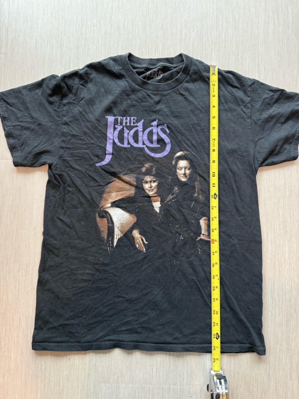 J. Crew Black The Judds Graphic Tee with Purple Logo